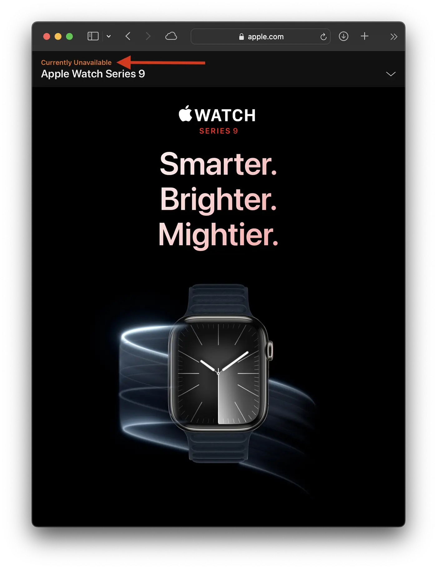 Apple Watch Series 9 y Ultra 2: actualmente no disponible en EE. UU.